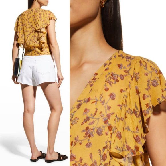 PAIGE Trista Floral Wrap Blouse - Picture 3 of 4